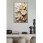 OBRAZ NA PŁÓTNIE LAKIEROWANY FLORA Z RAMĄ 42 3,5 62 cm